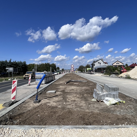 Rozbudowa ul. Warszawskiej [wrzesień 2023] - fot 1